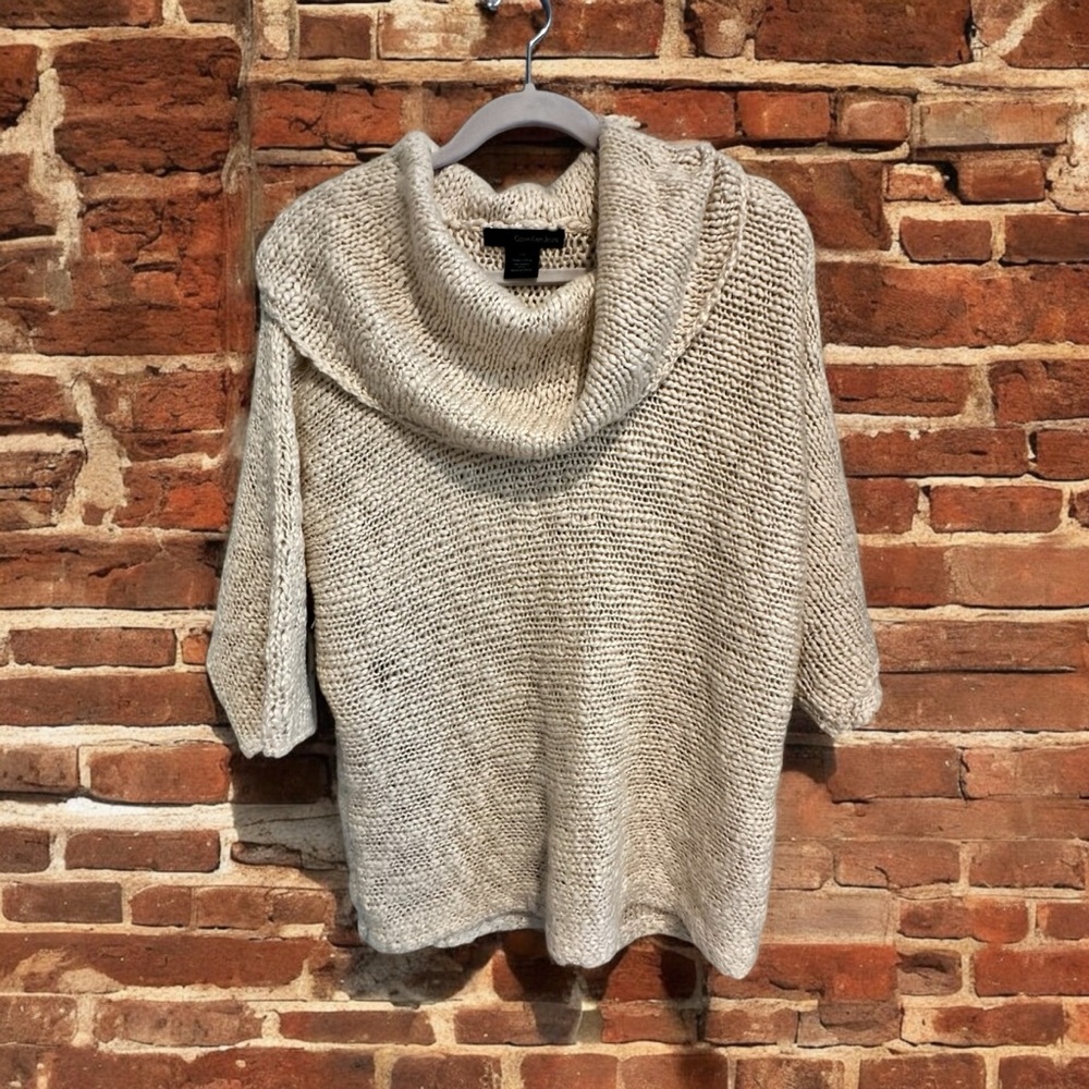 Calvin Klein Jeans chunky knit cowl neck wool sweater